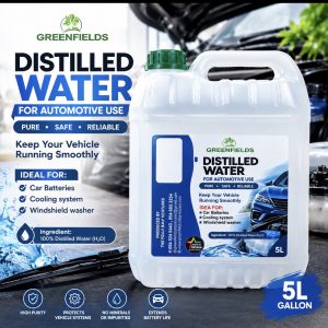 Distilled water 5 L Automotive use